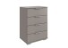 Hochkommode >Easy Plus< 4 Schubladen, in SAHARAGRAU - 52x74x38cm (BxHxT)