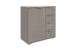 Kommode >Easy Plus< 1 Tür, 4 Schübe, SAHARAGRAU - 81x83x41cm (BxHxT)