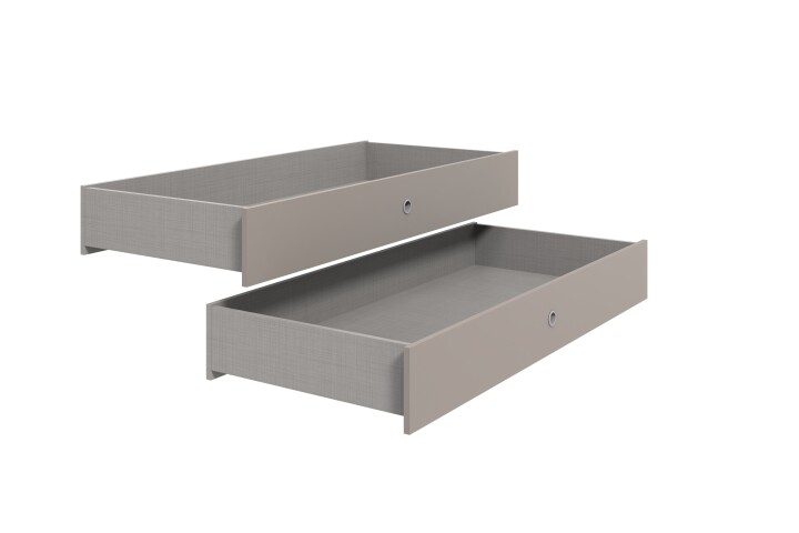 Bettschubkasten >Easy Beds Standard< (2er-Set) SAHARAGRAU - 137x19x116cm (BxHxT)