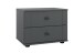 Bett-Set >Chalet< (3-teilig) Bett + 2 Nachtkommoden, Graphit - 273x85x210cm (BxHxT)