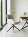 Armlehnstuhl >ROXANA< drehbar, Wipp-Relax-Funktion, Sand, Stoff-Brego - 57,5x88x62cm (BxHxT)
