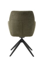 Armlehnstuhl >ROXANA< drehbar, Wipp-Relax-Funktion, Olive, Stoff-Brego - 57,5x88x62cm (BxHx)