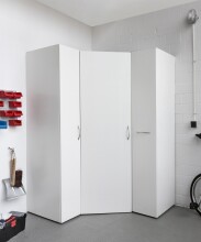 Mehrzweckschrank >MRK Multiraumkonzept< 1 Boden, 1 Stange, in WEISS - 45x185x68cm (BxHxT)