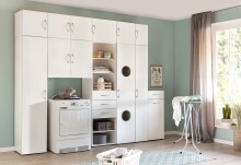 Schrankaufsatz >MRK Multiraumkonzept< in WEISS - 30x40x68cm (BxHxT)