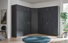 Mehrzweckschrank >MRK Multiraumkonzept< 1 Boden, 1 Stange, in GRAPHIT - 30x185x68cm (BxHxT)