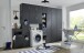 Mehrzweckschrank >MRK Multiraumkonzept< 1 Boden, 1 Stange, in GRAPHIT - 30x185x68cm (BxHxT)