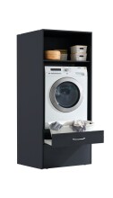 Waschmaschinenunterschrank >MRK Multiraumkonzept< in GRAPHIT - 70x185x68 (BxHxT)