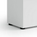 Schuhschrank >Lady< 20 Böden,  weiss hochglanz / Eiche Dekor - 120x200x34 (BxHxT)