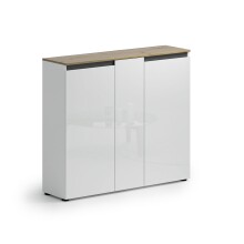 Schuhkommode >Zippo< 10 Böden, weiss hochglanz...