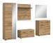 Garderoben-Set >Scout< (5-teilig) in Evoke Eiche Dekor - 272x197x40cm (BxHxT)
