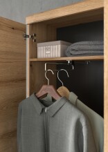 Garderoben-Set >Scout< (3-teilig) in Evoke Eiche Dekor - 167x197x40cm (BxHxT)