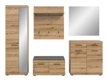 Garderoben-Set >Scout< (6-teilig) in Evoke Eiche...