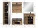 Garderoben-Set >Scout< (6-teilig) in Evoke Eiche Dekor - 272x197x40cm (BxHxT)