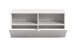 Hängeschrank >Projekt X< stehend oder hängend, weiß / weiß hochglanz - 92x42x37cm (BxHxT)