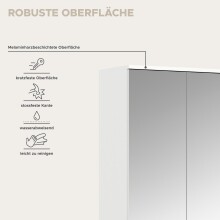 Garderoben-Set >Projekt X< in weiß / weiß hochglanz - 341x191x37cm (BxHxT)