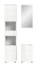 Badezimmer-Set >Vira< (3-teilig) in weiß / weiß hochglanz - 91x190x34cm (BxHxT)