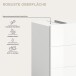 Badezimmer-Set >Vira< (3-teilig) in weiß / weiß hochglanz - 91x190x34cm (BxHxT)
