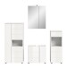 Badezimmer-Set >Vira< (4-teilig) in weiß / weiß hochglanz - 188x190x34cm (BxHxT)