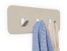 Garderobenleiste >Tilly 1< 3 Haken, in cremeweiß, Metall - 30x10x3cm (BxHxT)