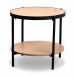 Beistelltisch >Pina 1< Ablageboden, Artisaneiche Dekor, MDF + Metall - 45x52cm (HxD)