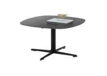 Couchtisch >Aiden< in anthrazit Steinoptik, schwarz - 80x45x80 (BxHxT)