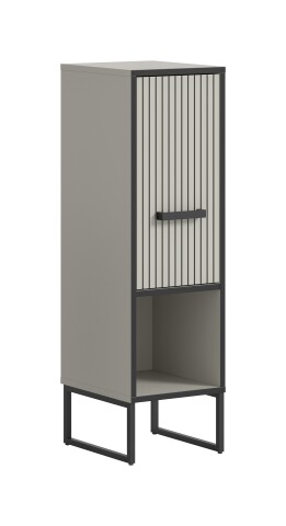 Hochkommode >Bagno< 1 Tür, 3 Fächer, in kaschmir Dekor - 30x101x32cm (BxHxT)