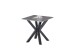 Couchtisch >Janin< in grau, schwarz, Keramik, Metall - 55x55x55cm (BxHxT)