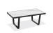 Couchtisch >Jordan< in weiß, schwarz, MDF, Metall - 110x43x60cm (BxHxT)