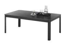 Couchtisch >Lenni< in schwarz, Keramik, Metall - 120x45x70cm (BxHxT)