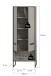 Hochschrank >Bagno< 9 Fächer, 2 Türen, in kaschmir Dekor - 59x159x32cm (BxHxT)
