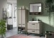 Badezimmer-Set >Bagno< (3-teilig) inkl. Waschbecken, in kaschmir Dekor - 154x192x48cm (BxHxT)