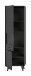 Stauraumvitrine >Linea< 2 Türen, 5 Schübe, in grau - 58x195x37cm (BxHxT)