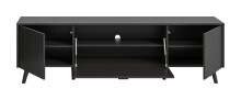Lowboard >Linea< 2 Türen, 1 Klappe, in grau - 185x55x40cm (BxHxT)