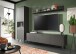 Wandboard >Linea< in grau, Holzwerkstoff - 160x20x20cm (BxHxT)