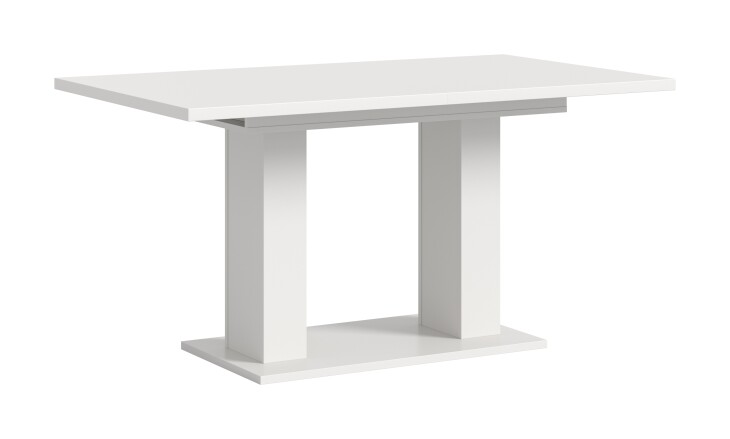 Kulissen-Esstisch >Motion< ausziehbar 190cm, in Weiß - 150/190x76x90cm (BxHxT)