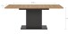 Kulissen-Esstisch >Motion< ausziehbar 190cm, Grau / Artisan Eiche Dekor - 150/190x76x90cm (BxHxT)
