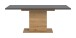 Kulissen-Esstisch >Motion< ausziehbar 190cm, Grau / Artisan Eiche Dekor - 150/190x76x90cm (BxHxT)