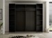 Dreh-/Schwebetürenschrank >Mufo< 10 Böden, 2 Stangen, Graphit / Grauglas - 267x225,5x60,8 (BxHxT)