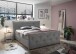 Boxspringbett >Villano< Liegefläche 180x200cm, in Dark Grey - 231x203x114 (LxBxH)