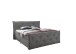 Boxspringbett >Villano< Liegefläche 180x200cm, GEL-Topper, Dark Grey - 231x203x114 (LxBxH)