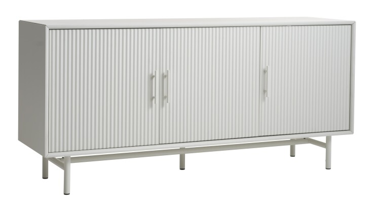 Sideboard >PALMA< in Greige, MDF greige Pantone - 160x75x45cm (BxHxT)