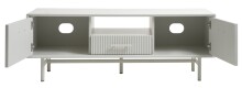 TV-Board >PALMA< in Greige, MDF Greige pantone + Metal - 45x50x140cm (BxHxT)