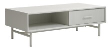 Couchtisch >PALMA< in Greige, MDF + Stahl in greige...