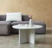 Couchtisch >PALMA< in Greige, MDF + Stahl in greige - 45x80cm (HxD)