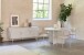 Esstisch >PALMA< in Greige, MDF + Stahl in greige - 75x110cm (HxD)