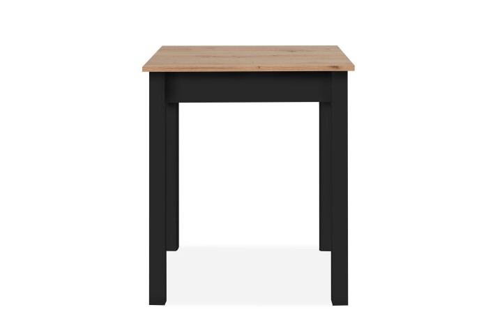 Esstisch >Capri< in Dekor Artisan Eiche / schwarz - 60x76x67cm (BxHxT)