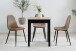 Esstisch >Capri< in Dekor Artisan Eiche / schwarz - 60x76x67cm (BxHxT)