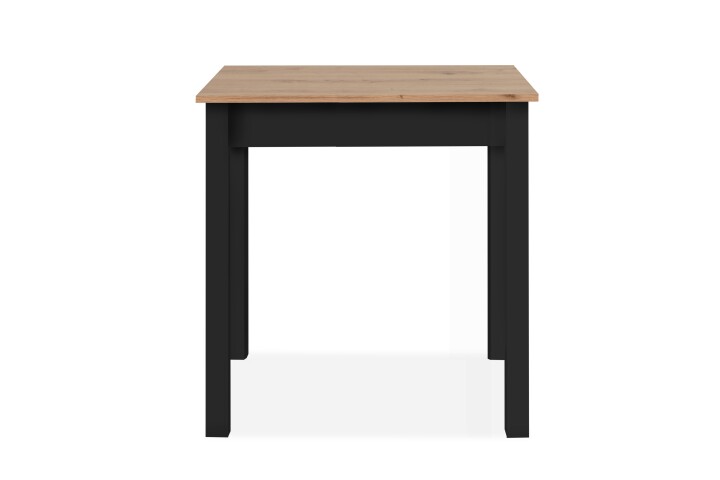 Esstisch >Capri< in Dekor Artisan Eiche / schwarz - 90x76x67cm (BxHxT)