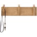 Garderobenleiste >BANTRY< 3 Haken, in Eiche, Massivholz - 40x13x12cm (BxHxT)