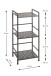 Regal >59825< 3 Böden, in anthrazit, Stahlrohr, Metall - 33x74x28cm (BxHxT)